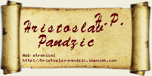 Hristoslav Pandžić vizit kartica